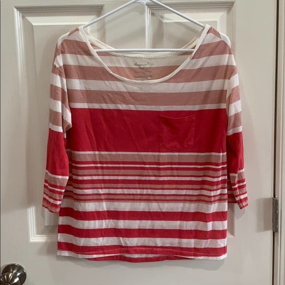 American Eagle sm quarter sleeve top‎ - Picture 1 of 2